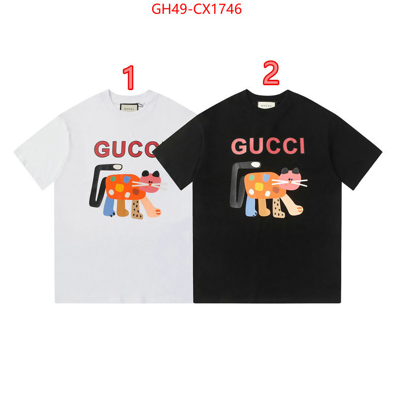 Clothing-Gucci where should i buy to receive ID: CX1746 $: 49USD