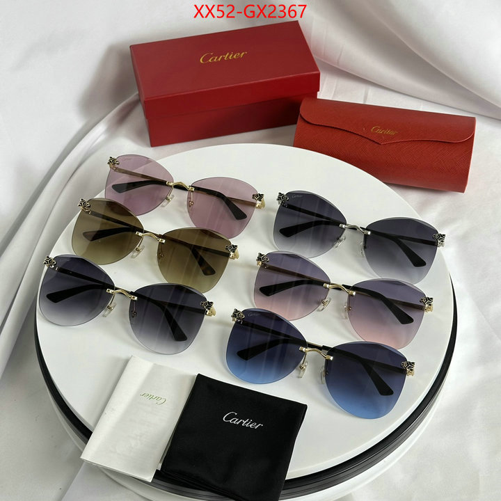 Glasses-Cartier brand designer replica ID: GX2367 $: 52USD