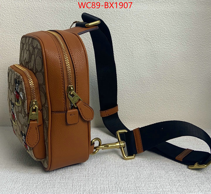 Coach Bags(4A)-Belt Bag-Chest Bag-- what's the best to buy replica ID: BX1907 $: 89USD,