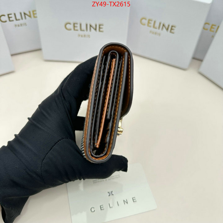 CELINE Bags(4A)-Wallet best fake ID: TX2615 $: 49USD,