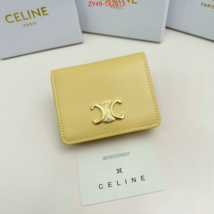 CELINE Bags(4A)-Wallet best fake ID: TX2613 $: 49USD,