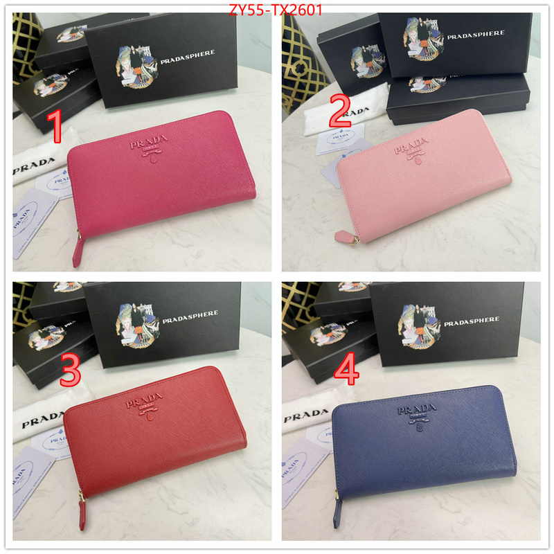 Prada Bags (4A)-Wallet aaaaa+ class replica ID: TX2601 $: 55USD,