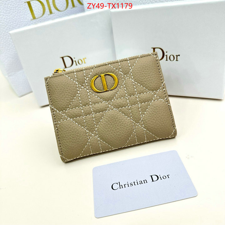 Dior Bags(4A)-Wallet- can i buy replica ID: TX1179 $: 49USD,