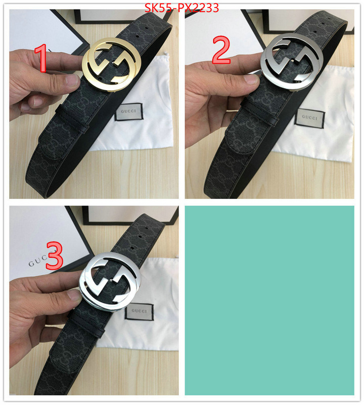 Belts-Gucci high quality ID: PX2233 $: 55USD