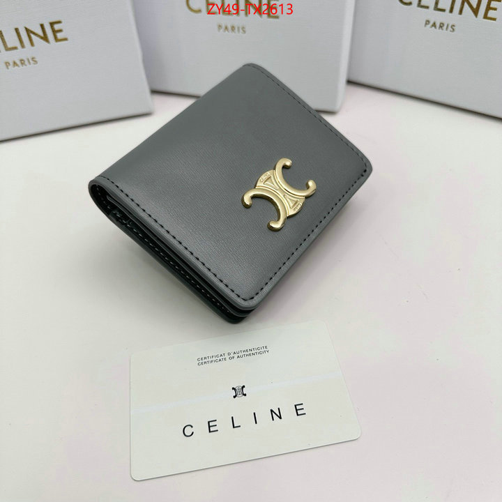 CELINE Bags(4A)-Wallet best fake ID: TX2613 $: 49USD,