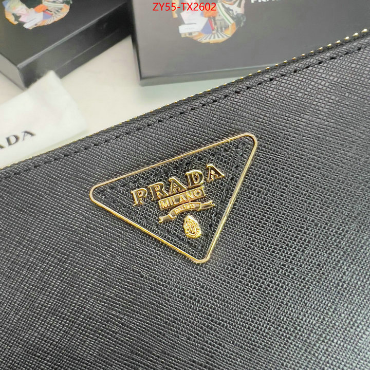 Prada Bags (4A)-Wallet top fake designer ID: TX2602 $: 55USD,