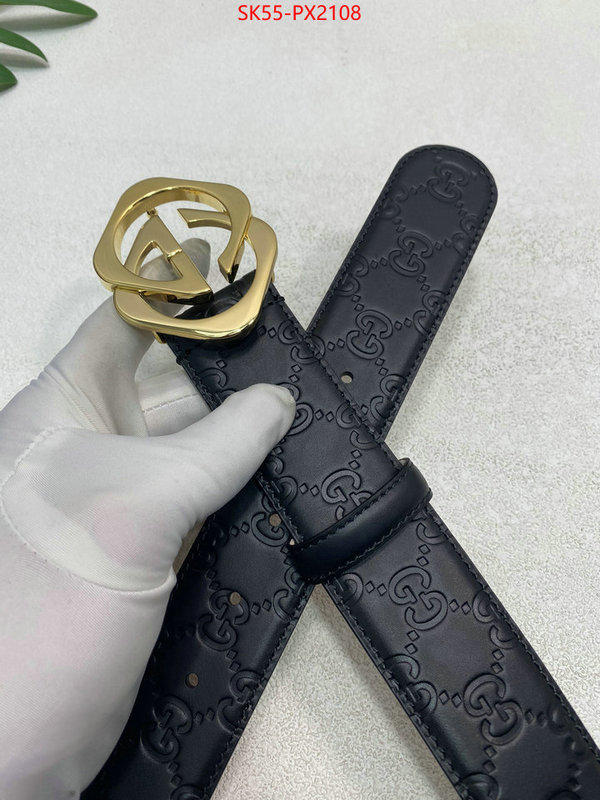 Belts-Gucci best quality designer ID: PX2108 $: 55USD