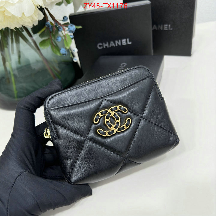 Chanel Bags(4A)-Wallet- for sale cheap now ID: TX1176 $: 45USD,