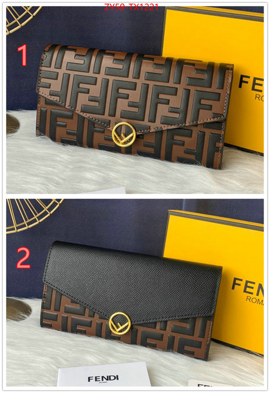 Fendi Bags(4A)-Wallet- 1:1 replica wholesale ID: TX1221 $: 59USD,