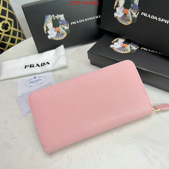 Prada Bags (4A)-Wallet flawless ID: TX2603 $: 55USD,