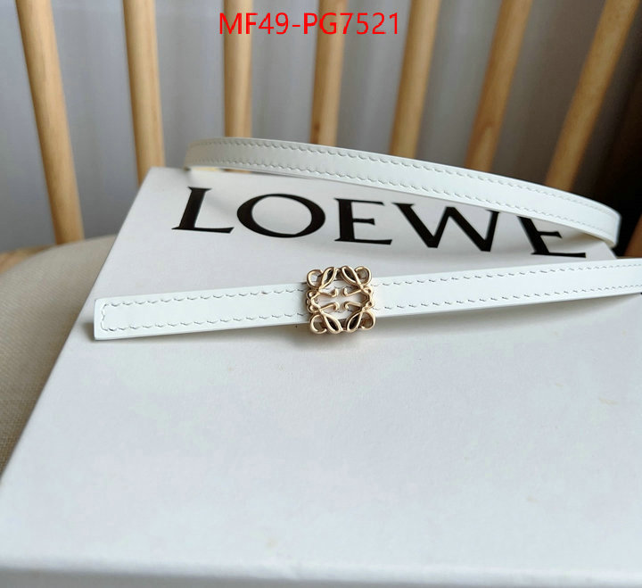 Belts-Loewe luxury fake ID: PG7521 $: 49USD