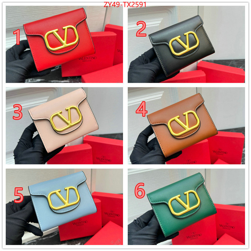 Valentino Bags(4A)-Wallet unsurpassed quality ID: TX2591 $: 49USD,