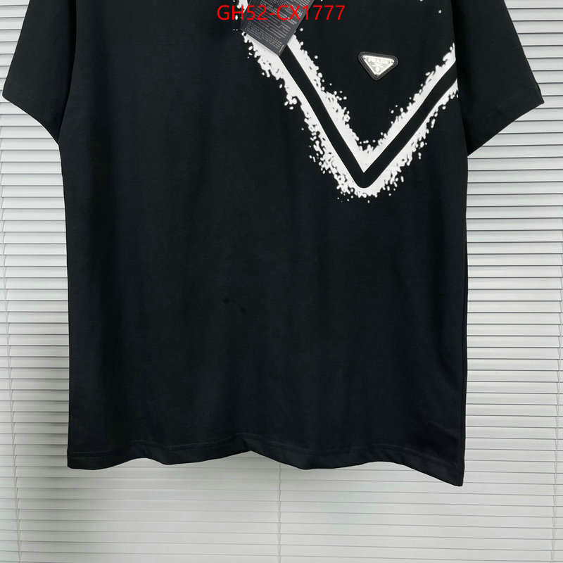 Clothing-Prada luxury cheap ID: CX1777 $: 52USD