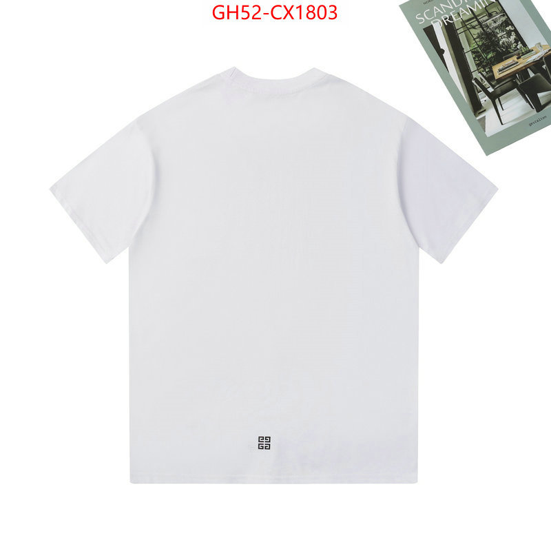 Clothing-Givenchy designer fashion replica ID: CX1803 $: 52USD