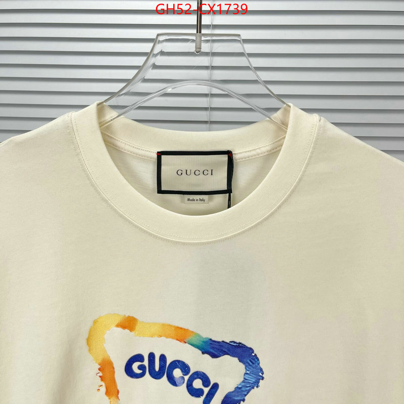 Clothing-Gucci can you buy knockoff ID: CX1739 $: 52USD