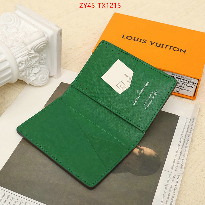 LV Bags(4A)-Wallet aaaaa replica ID: TX1215 $: 45USD,