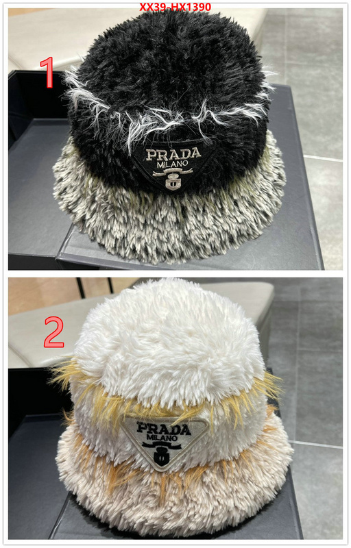 Cap (Hat)-Prada luxury fashion replica designers ID: HX1390 $: 39USD