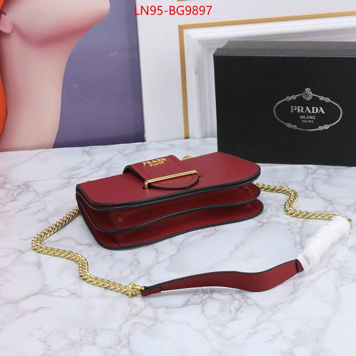 Prada Bags (4A)-Diagonal- fake high quality ID: BG9897 $: 95USD,