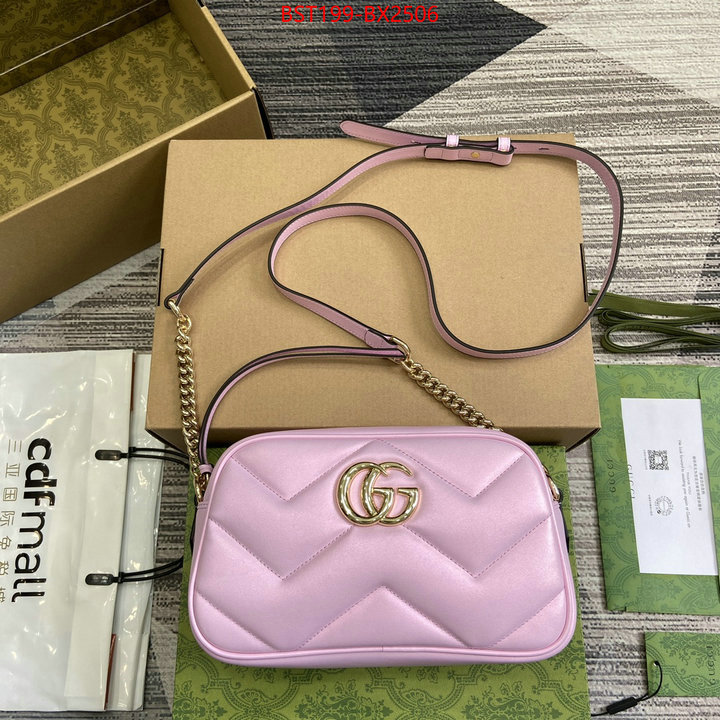 Gucci Bags(TOP)-Marmont best luxury replica ID: BX2506 $: 199USD,