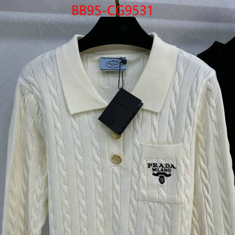 Clothing-Prada where to buy fakes ID: CG9531 $: 95USD