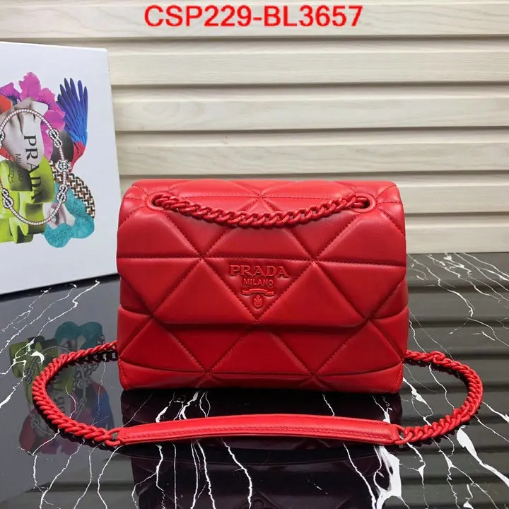 Prada Bags (TOP)-Diagonal- best fake ID: BL3657 $: 229USD,