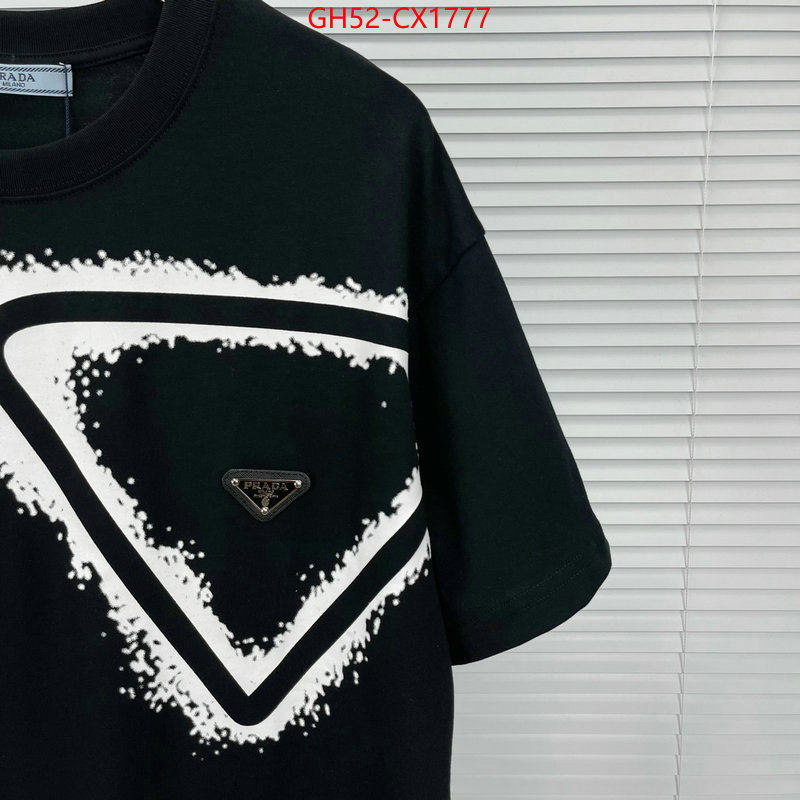 Clothing-Prada luxury cheap ID: CX1777 $: 52USD