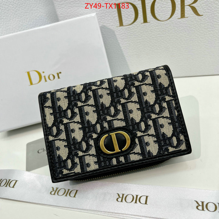 Dior Bags(4A)-Wallet- best quality designer ID: TX1183 $: 49USD,