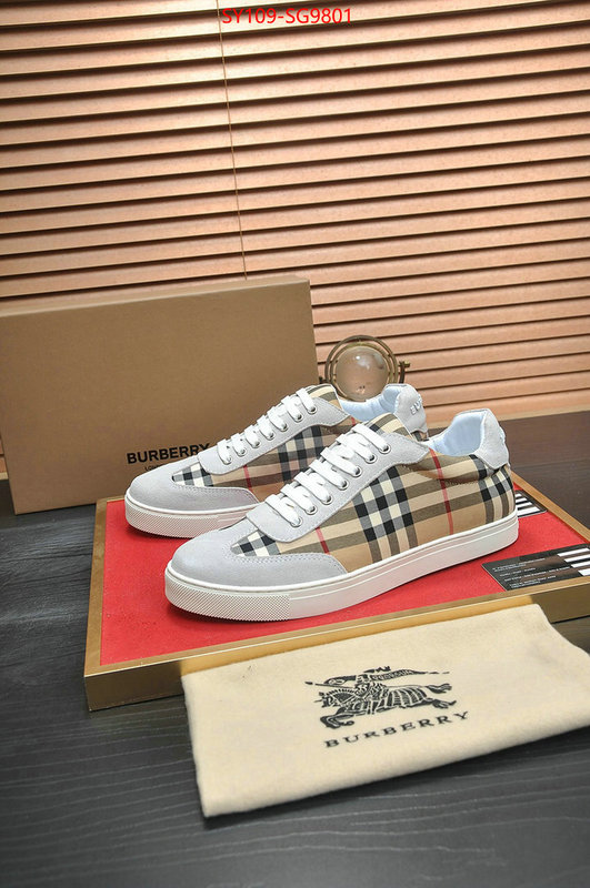 Men Shoes-Burberry top quality replica ID: SG9801 $: 109USD