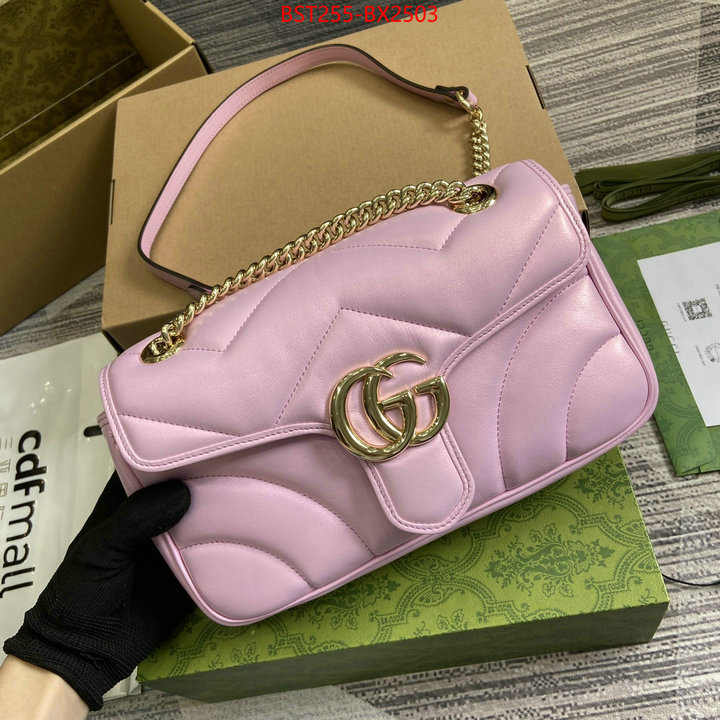 Gucci Bags(TOP)-Marmont shop cheap high quality 1:1 replica ID: BX2503 $: 255USD,