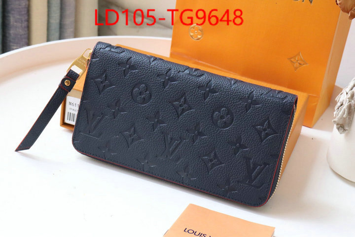 LV Bags(TOP)-Wallet high quality replica ID: TG9648 $: 105USD,