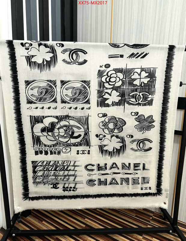 Scarf-Chanel luxury cheap ID: MX2017 $: 75USD