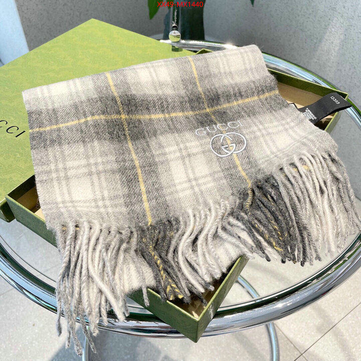 Scarf-Gucci outlet sale store ID: MX1440 $: 49USD