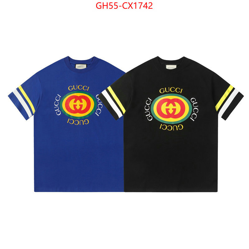 Clothing-Gucci fake cheap best online ID: CX1742 $: 55USD