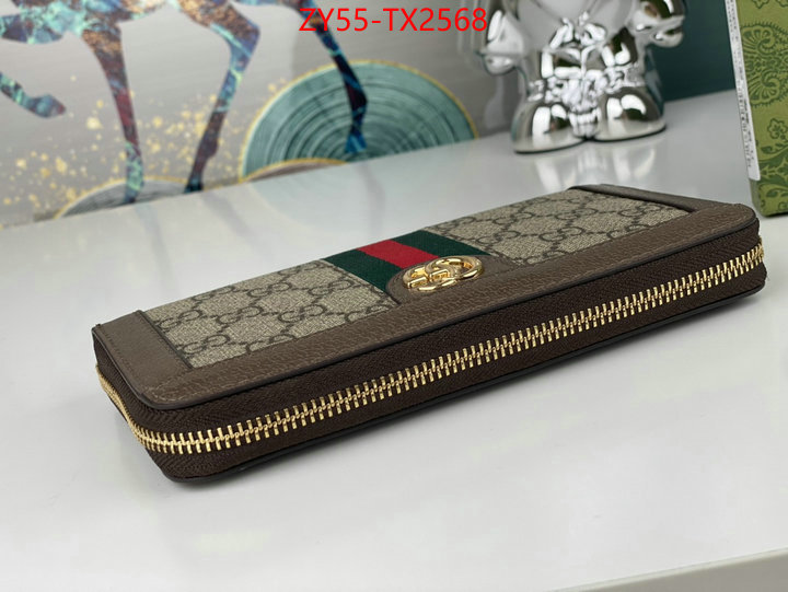Gucci Bags(4A)-Wallet- top perfect fake ID: TX2568 $: 55USD,