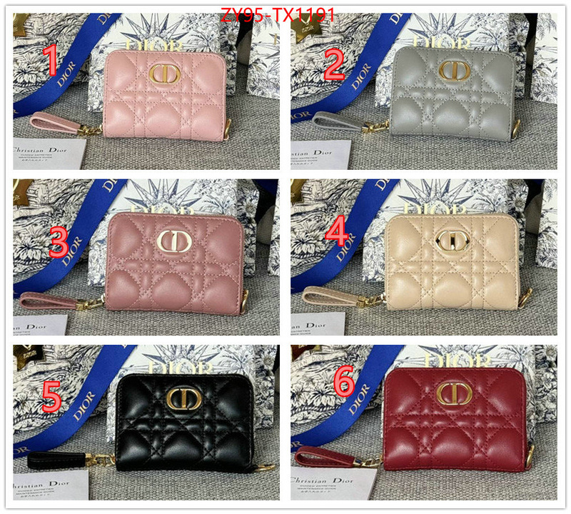 Dior Bags(4A)-Wallet- where should i buy to receive ID: TX1191 $: 95USD,