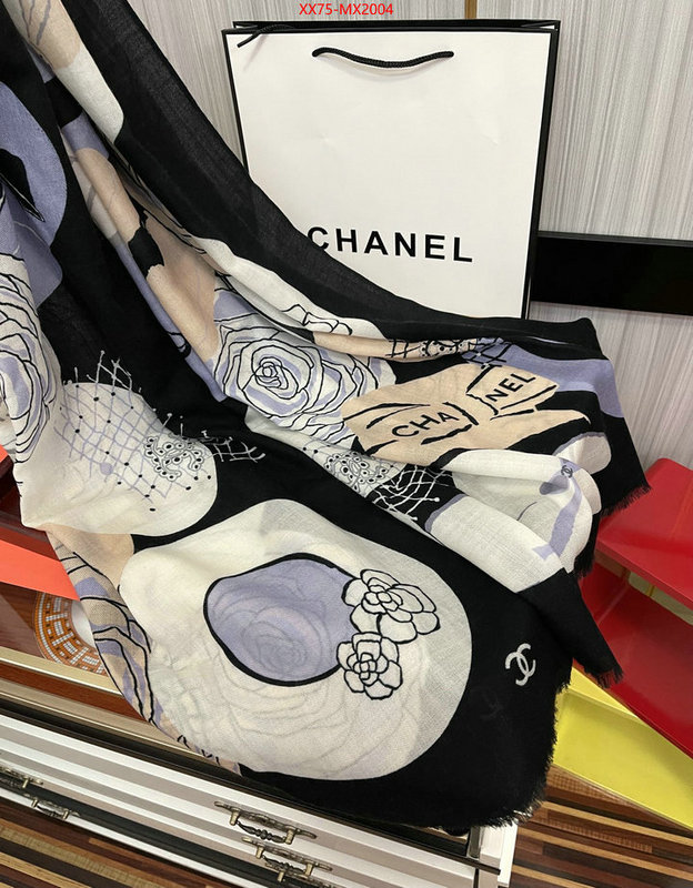 Scarf-Chanel where can i buy the best quality ID: MX2004 $: 75USD