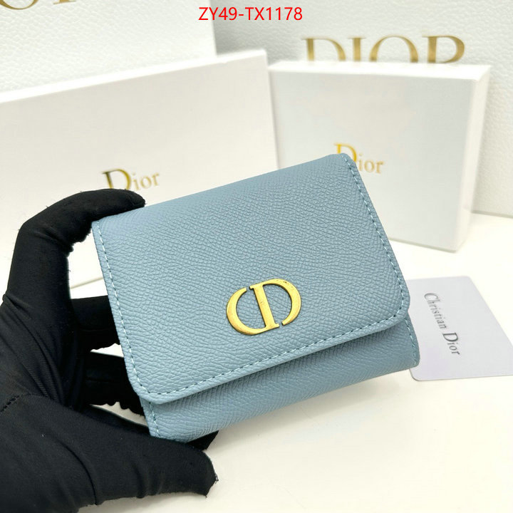 Dior Bags(4A)-Wallet- where to buy replicas ID: TX1178 $: 49USD,