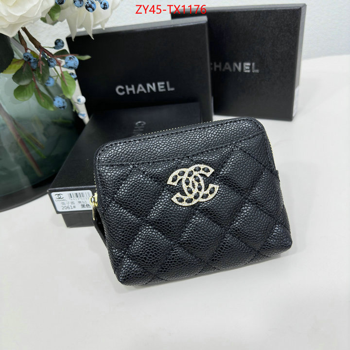 Chanel Bags(4A)-Wallet- for sale cheap now ID: TX1176 $: 45USD,