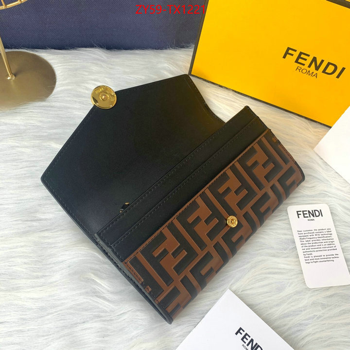 Fendi Bags(4A)-Wallet- 1:1 replica wholesale ID: TX1221 $: 59USD,