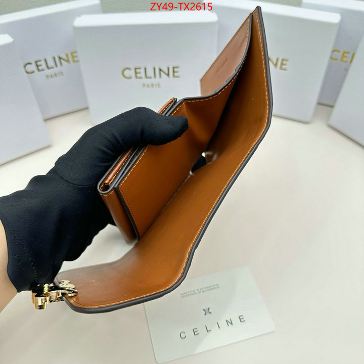 CELINE Bags(4A)-Wallet best fake ID: TX2615 $: 49USD,