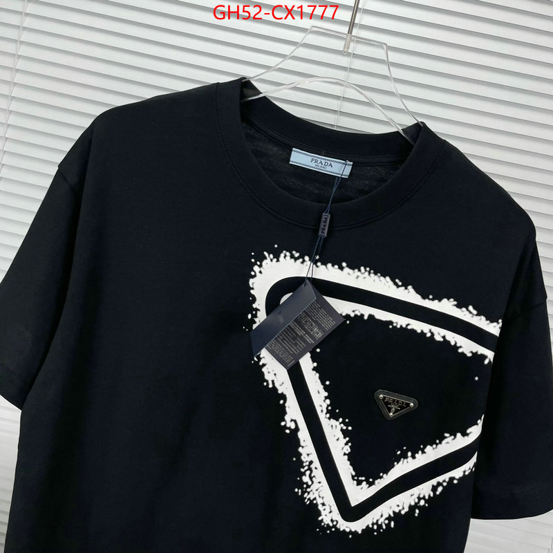 Clothing-Prada luxury cheap ID: CX1777 $: 52USD