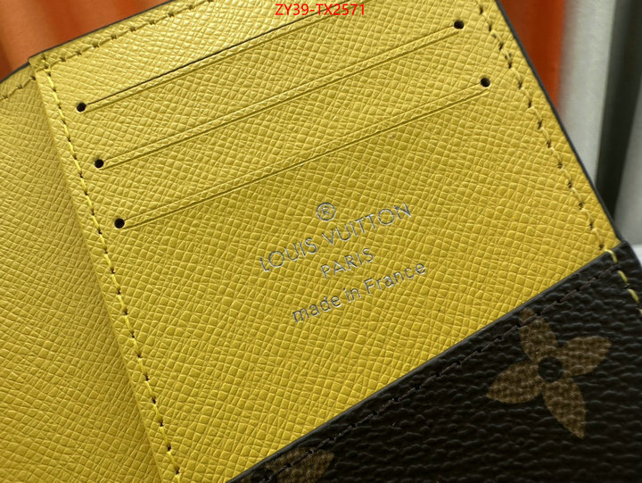 LV Bags(4A)-Wallet shop ID: TX2571 $: 39USD,