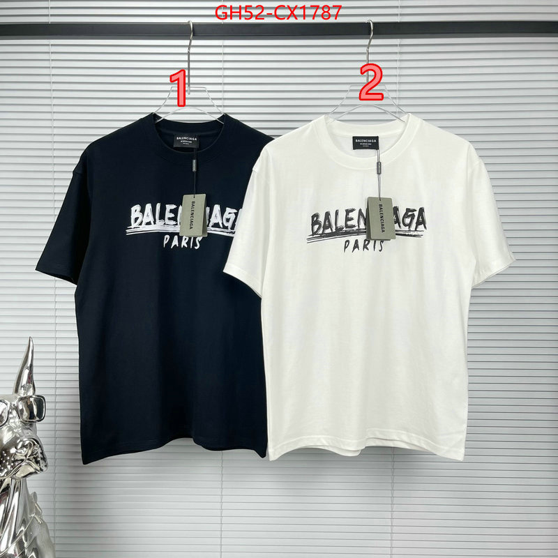 Clothing-Balenciaga find replica ID: CX1787 $: 52USD