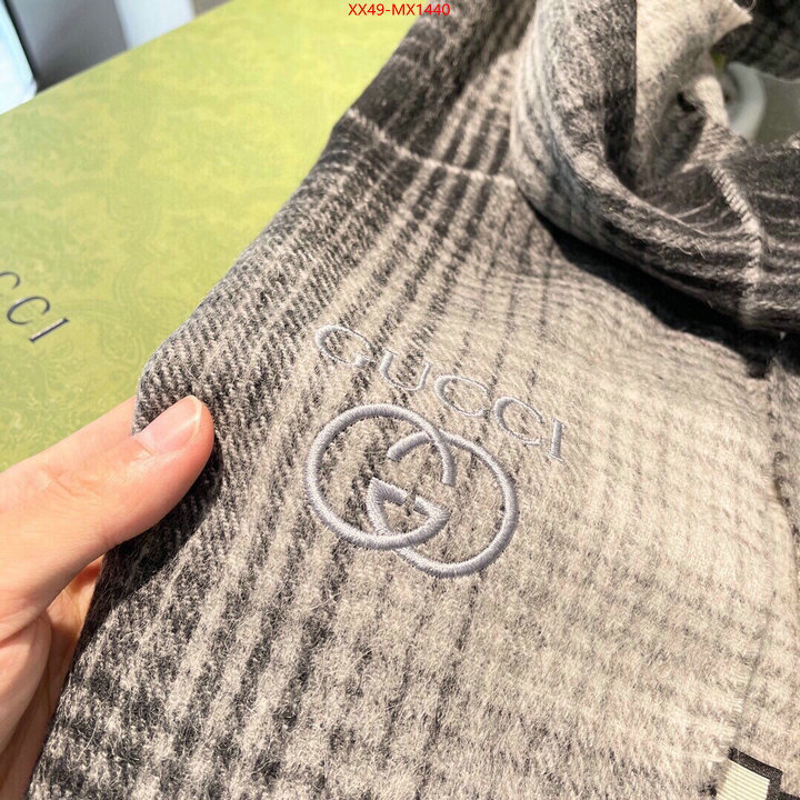 Scarf-Gucci outlet sale store ID: MX1440 $: 49USD