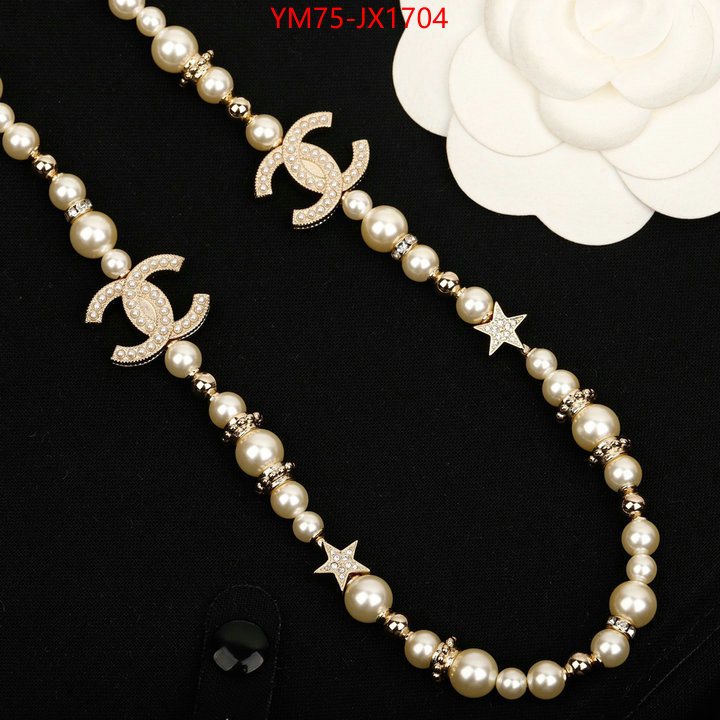 Jewelry-Chanel shop the best high authentic quality replica ID: JX1704 $: 75USD