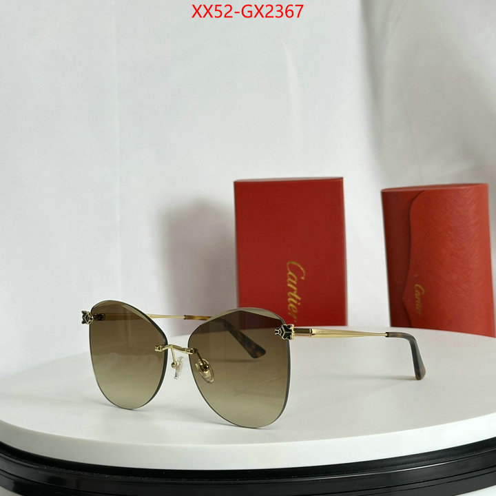 Glasses-Cartier brand designer replica ID: GX2367 $: 52USD