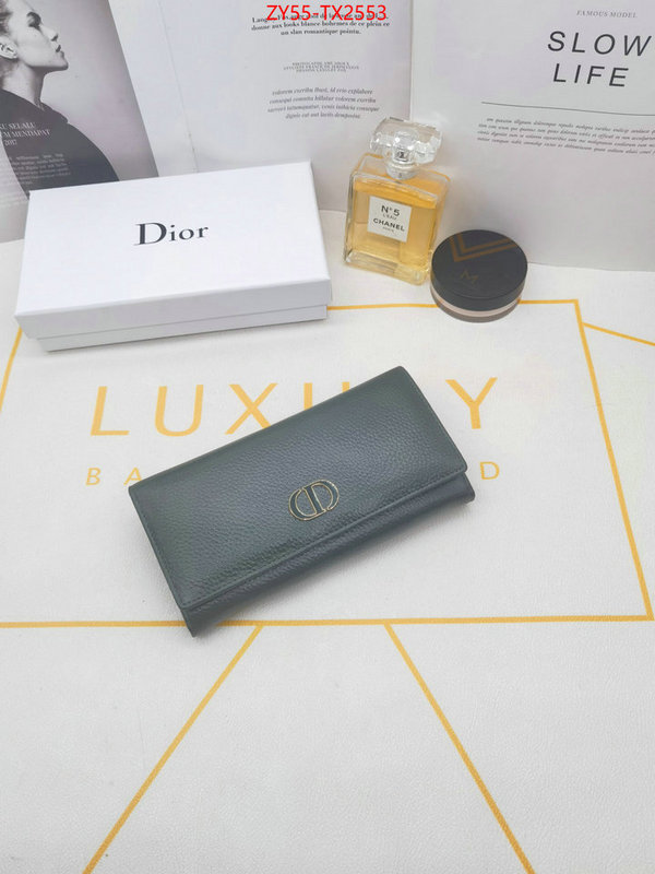 Dior Bags(4A)-Wallet- store ID: TX2553 $: 55USD,