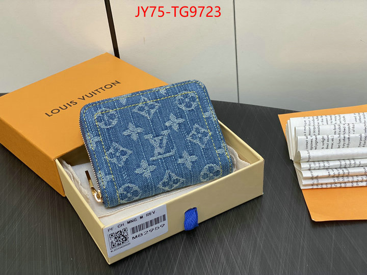 LV Bags(TOP)-Wallet knockoff highest quality ID: TG9723 $: 75USD,