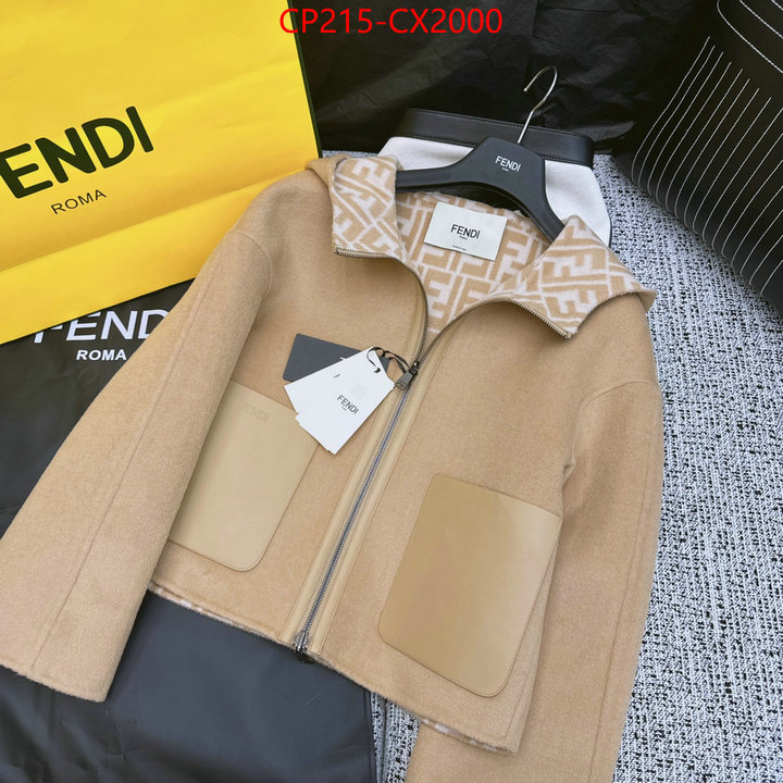 Clothing-Fendi 2023 luxury replicas ID: CX2000 $: 215USD