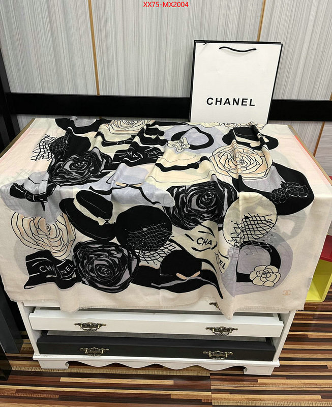 Scarf-Chanel where can i buy the best quality ID: MX2004 $: 75USD